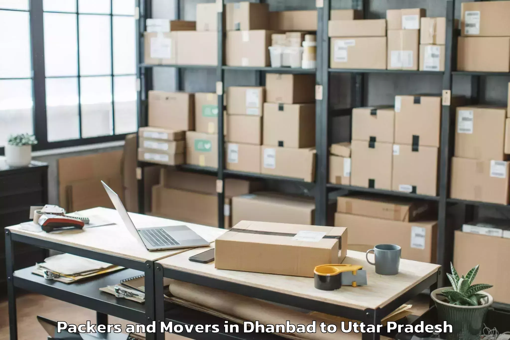 Book Dhanbad to Salempur Packers And Movers Online